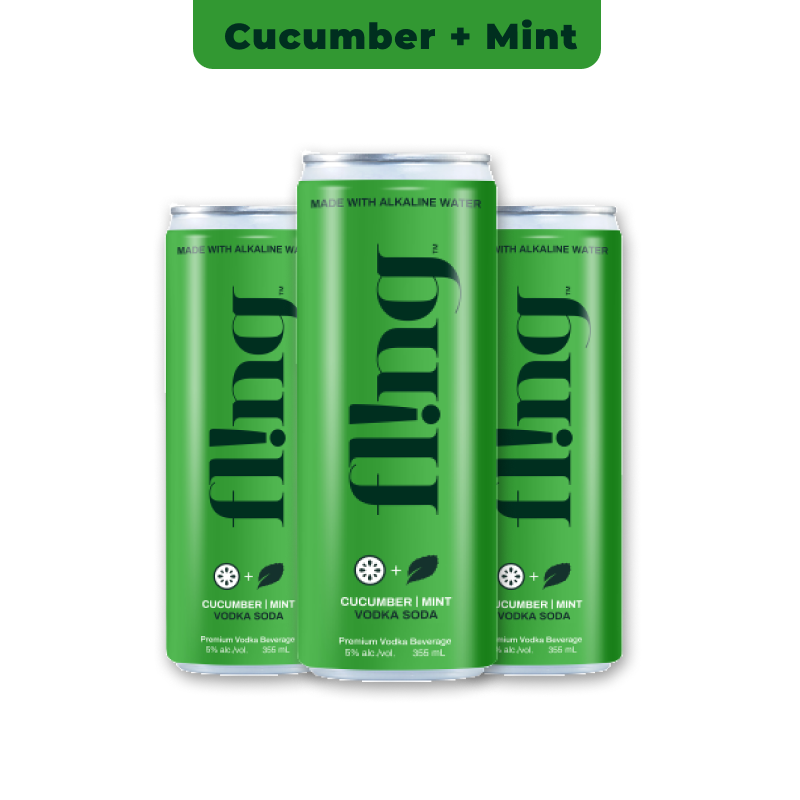 fl!ng Cucumber & Mint Vodka Soda