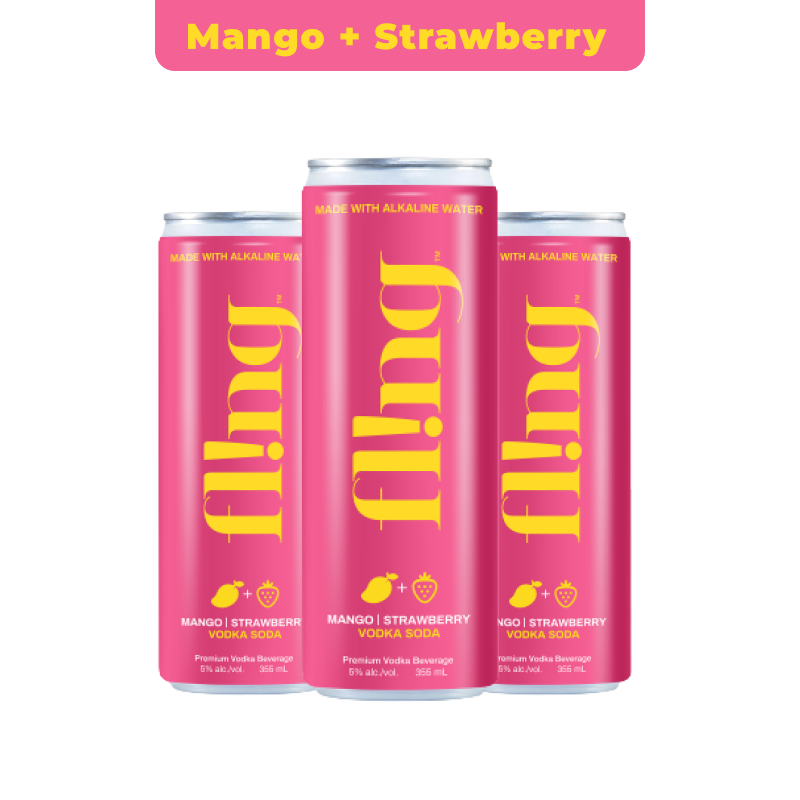 fl!ng Mango & Strawberry Vodka Soda